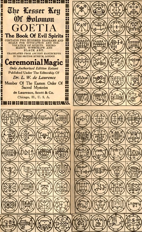 Grimoires Or Instruction Books On Magic Used By Magicians And Witches