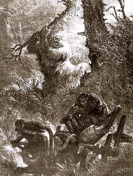 Leshy, the forest spirit, played an important role in Russian folklore